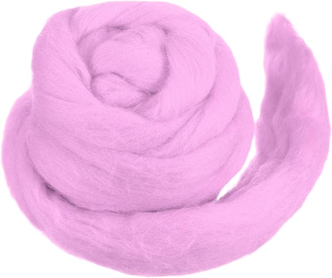 MECCANIXITY Wool Roving Yarn Soft Felting Wool 50g/1.76oz Pure Chunky Roving by MECCANIXITY