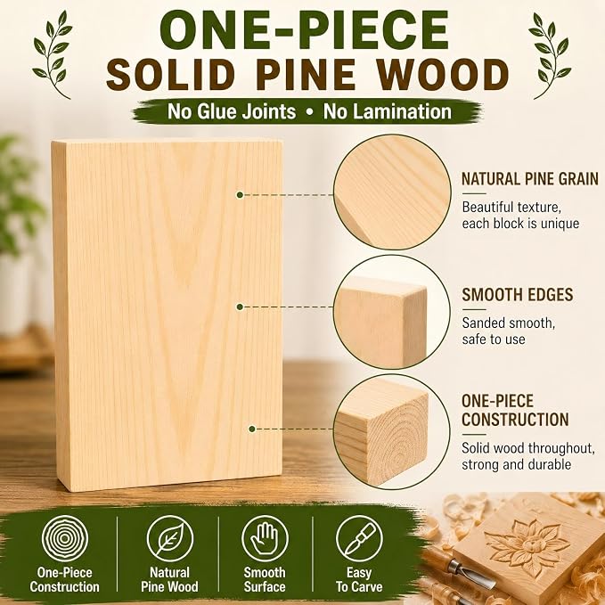 Unfinished Wood Blocks for Crafting - Image 3