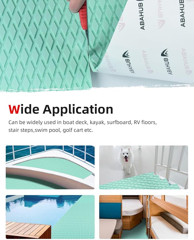 Abahub EVA Foam Boat Flooring Self-Adhesive Decking Surfboard Traction Pad | - Image 5