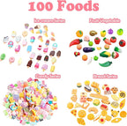 150Pcs Miniatures Food Drinks Bottles Doll House Accessories 1:12 Playset - Image 4