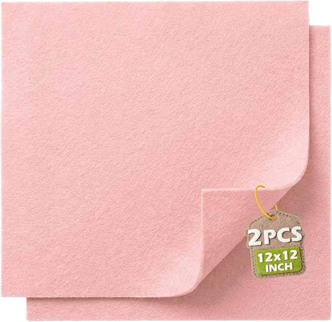 Peach Soft Felt Sheets for Crafts, 1.6mm Thick, Handmade Crafts, DIY Projects by Grainear