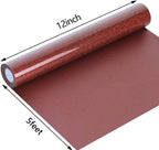 guangyintong Heat Transfer Vinyl Glitter Royal Red HTV Rolls, Glitter HTV Vinyl - Image 2