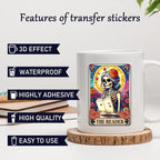 Rngmsi 20 Sheets Skull Gothic UV DTF Cup Wrap Cold UV DTF Transfer Stickers | - Image 3