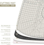 KEARING A3 Self Healing Cutting Mat 12x18 Inch, 3mm Thick Double-Sided - Image 3