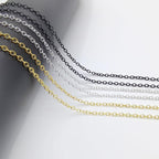 60 Feet Metal Iron Necklace Chains 3mm Bulk Curb Link Chain - Image 5