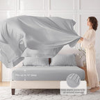 MUXHOMO 7 Pieces Full Comforter Set, Seersucker Bed in a Bag Full Size - Image 3
