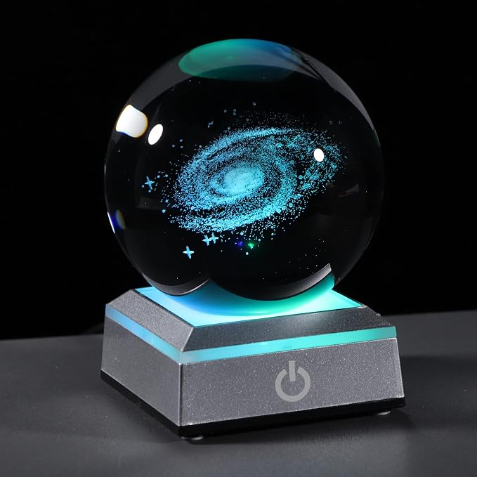 Qianwei 3D Galaxy Crystal Ball Space Astronomy Science Gift Room Decor Lamp | - Image 8