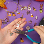 MARFOREVER 40 Pcs/20 Pairs Halloween Charms, Enamel Halloween Charms Bulk - Image 4
