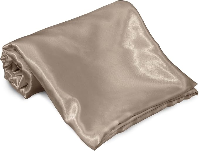 Homiest Taupe Satin Flat Sheet - Image 2
