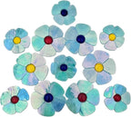 Esweny 12 Flower Stained Glass Mosaic Tiles - Image 6