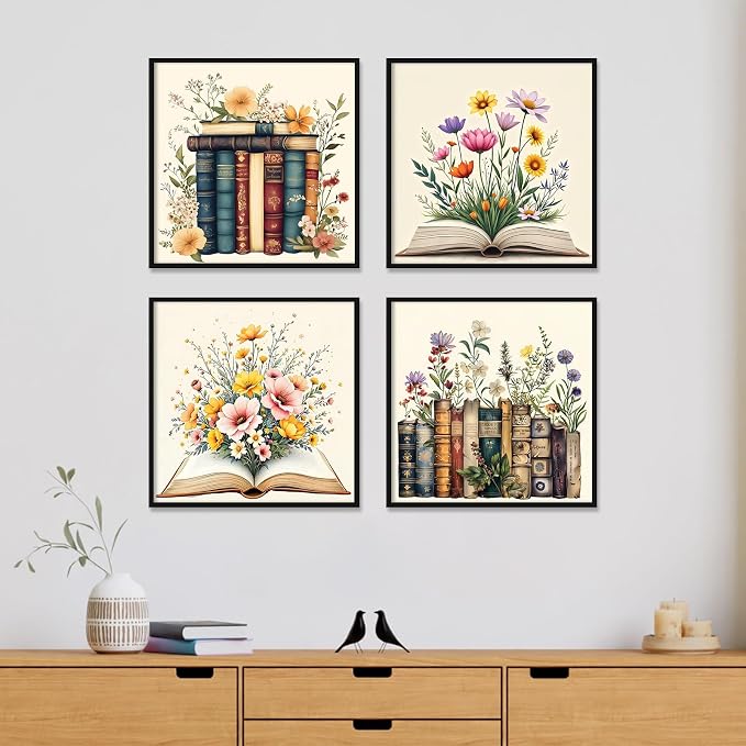 Yezavesu 4 Pack Framed Paint by Numbers Kit - Image 2