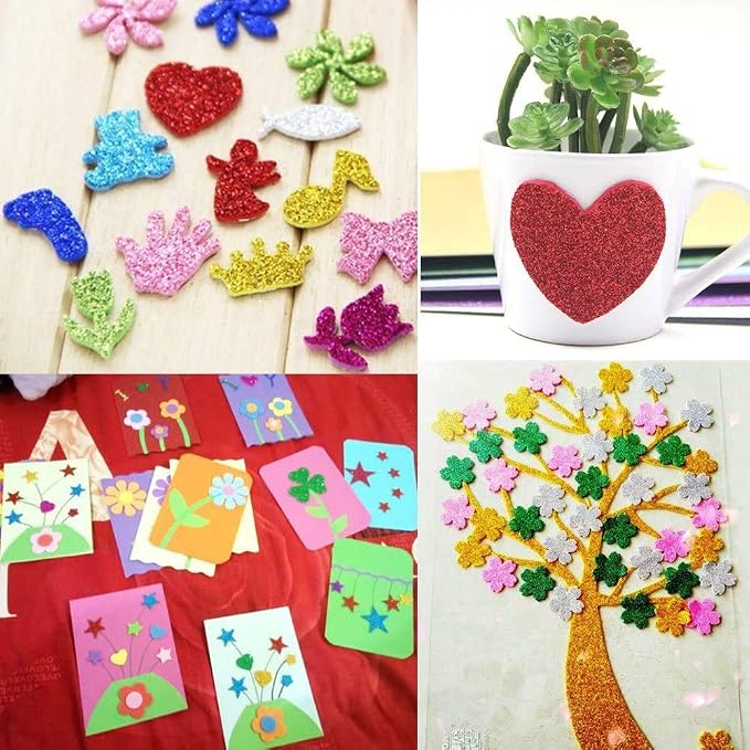 Mluchee 10 Sheets Glitter Cardstock Paper - Image 5
