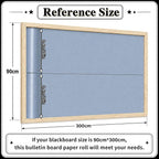 Cottage Blue Bulletin Board Roll Non-Woven Fabric Poster 16in X 20ft | Back to - Image 3