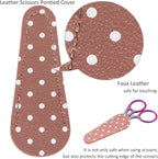 BIHRTC 3.6 Inch Small Crane Precision Detail Scissors Protective Leather Cover - Image 4