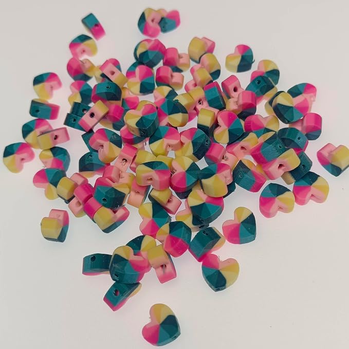 100pcs Mixed Polymer Clay Spacer Beads - Image 6