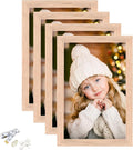 ATOBART 4x6 Picture Frame, OAK Wood Photo Frame by ATOBART