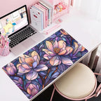 Floral Desk Mat Gaming Large Mouse Pad Desk Keyboard Pad, Long Computer Mat - Image 8