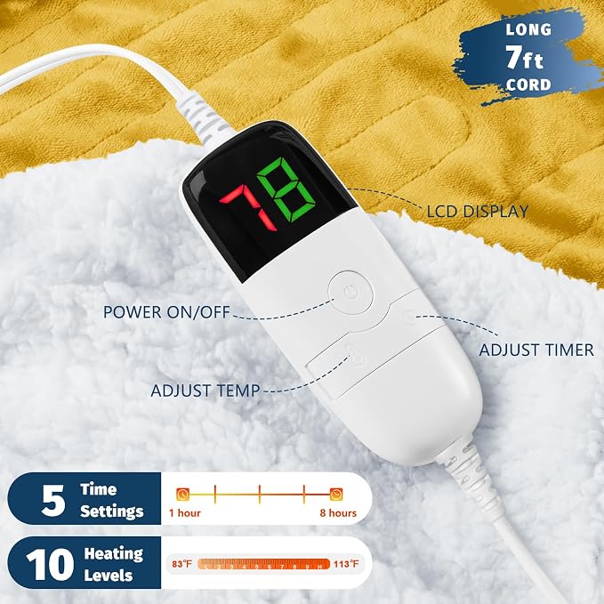 BOMOVA Heated Electric Throw Blanket - Image 2