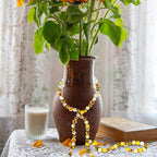 Qunclay 200 Pcs Sunflower Beads Summer Wooden Beads - Image 6