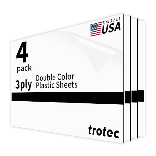 Trotec TroLase | 12"x20"x1/16", Guillotine | Made in USA by TrotecEngravingSupplies