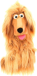 Honey Pup Hand Puppet – 16” Soft Plush Dog Puppet, Interactive Movable Mouth & by PlayfulMinds-Toys