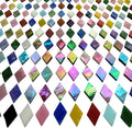 Magic Iridescent Mosaic Tiles for Crafts, 530 Pieces Colorful Stained Glass by KALUCION