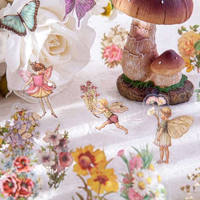 180Pcs Vintage Fairy Stickers Scrapbooking Floral Craft | High quality - Image 3