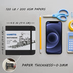 Vanrtto Sketch Book, Square Mixed Media Sketchbook 4.5x4.5 in 2 Pack | - Image 2