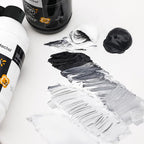 Artecho Lamp Black Acrylic Paint 500ml / 17oz Large Bottle | Semi Glossy Finish - Image 5