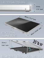 Ultra-Thin 31.4 x 23.6inch Portable Aluminum Card Display Case - Image 6