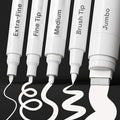 ARTISTRO 5 White Paint Pen for Rock, Painting by ARTISTRO