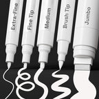ARTISTRO 5 White Paint Pen for Rock, Painting by ARTISTRO
