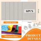 IONTACH 9" X 12" Soft Felt Sheets 1.6mm Thick | Felt Fabric - Image 3
