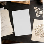 PRETYZOOM 10pcs Milky Translucent Pet Plastic Craft Sheets Blank Stencil - Image 7