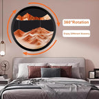 TNSLGHS Moving Sand Art, Wall Mounted Sand Art Liquid Motion, 360°Rotate Moving - Image 2