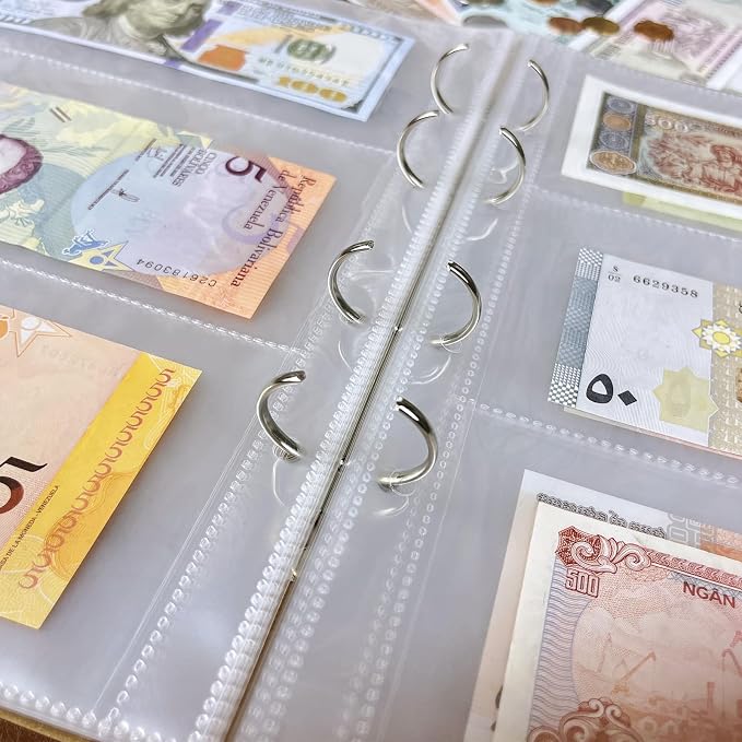 Ettonsun 120 Pockets Currency Paper Money Collection Book Album Dollar Bill - Image 6