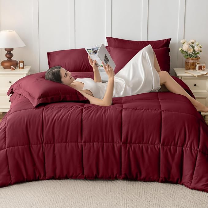 JOLLYVOGUE King Comforter Set, Ultra-Soft Bed in a Bag King Size 7 Pieces - Image 7