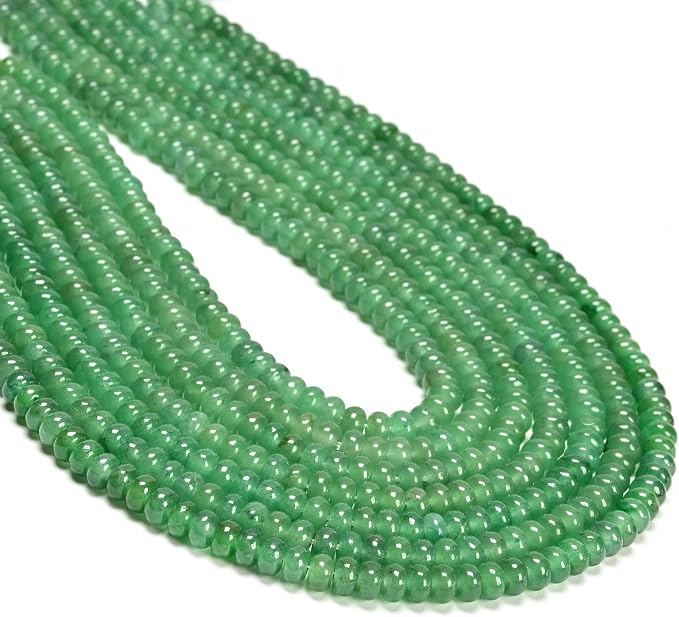 ICAI 4x6mm Natural Rondelle Beads – Loose Gemstone Spacers by CAI+YI+MING