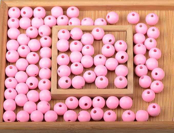 AD Beads Large Hole Wood Spacer Wooden Jewelry Making Bracelet Necklace - Image 3