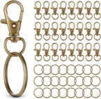 50 PCS in 25 Sets, Metal Swivel Lobster Claw Clasps, Keychain Clasp by Unknown