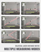 Inkerma Dual Laser Measurement Tool, 393Ft/120M Bilateral Laser Distance Meter - Image 5