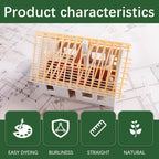 24 Pcs Balsa Wood Sticks 1/2 x 1/2 x 12 Inch balsa Wood Strips Hardwood Square - Image 4