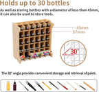 Paint Rack Organizer for 30 Bottles, Craft Supplies Storage, MDF Material - Image 2