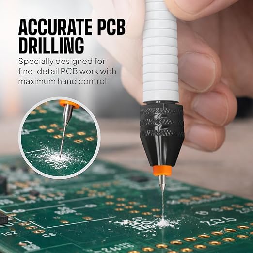 Micro Drill Bits Set with Pin Vise Hand Drill Manual, Jewelry Drill Kit - Image 7