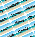 Personalized Name Labels for Kids – 60 Waterproof Peel-and-Stick Labels for by GILBIN