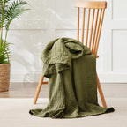 100% Cotton Muslin Blanket Large 50" x 70", Breathable and Lightweight Cotton - Image 6