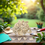 50Pcs Holiday Crafting Supplies and DIY Handmade Ornaments, Natural Unfinished - Image 4