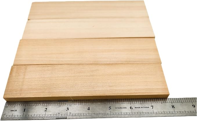 4PCS Unfinished Basswood Blocks - Image 3