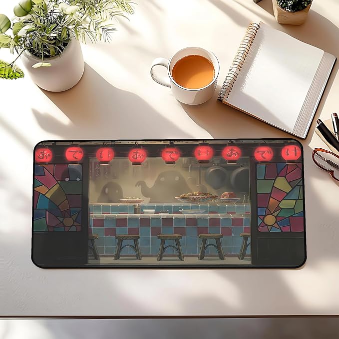 Japanese Anime Desk Pad, Long Keyboard Mat, Computer Pad, Wireless Mouse Mat - Image 3