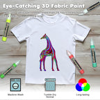 Roizefar Glow in the Dark Paint, 21 Colors 3D Permanent Acrylic Fabric Paints - Image 4